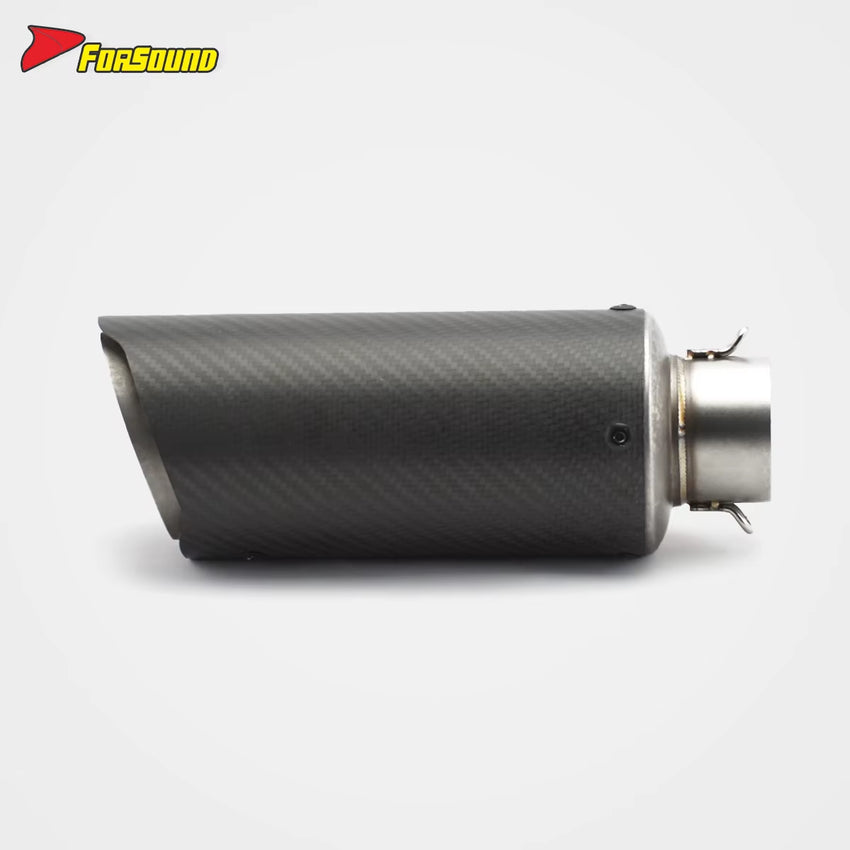 Stainless Steel 51Mm Car Nozzle Young Lion End Can Exhaust Pipe Universal Motorcycle Pipe