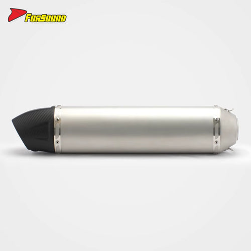 Stainless Steel Carbon Fiber 51Mm End Can Tailpipe Silence Exhaust Pipe for Universal Motorcycle Ktm Fmf Exhaust