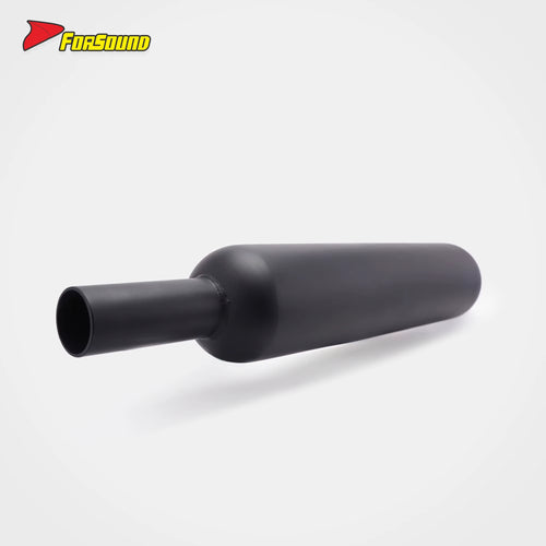 For Clc450 Black Stainless Steel Torpedo-Style Muffler Section Retro Cruiser Exhaust Deep Mellow Note Fit 2023-2026 Model