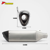 New RS Is for S1000RR Original Lightweight Carbon Fiber Tail Exhaust Pipe Modification Silencer Track Competition End Can