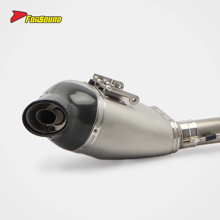 New FORSOUND 675Srr Carbon Fiber Titanium Alloy Full Under-Tail Exhaust High Temp Oxidation Resistant Low Backpressure High Flow