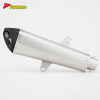 For ADV 350 Extended Slanted Hexagonal Mid-Rear Section Stainless Steel Exhaust Deep Sport Note 2024-2025 Model FORSOUND