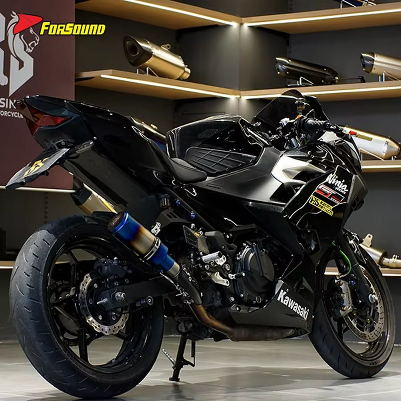 Stainless Steel 51Mm Exhaust Mid-Tail Exhaust Pipe for Ninja 400