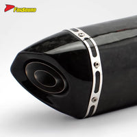 RS Universal Racing Modified Stainless Steel Motorcycle Exhaust Muffler New Condition for Moto MT09 NMAX YZF R6 51Mm Caliber