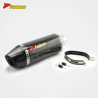 Stainless Steel Carbon Fiber 51Mm Marco Polo Roman Clamp End Can Exhaust Pipe Universal Motorcycle Pipe