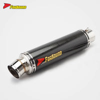 RS Original Universal Carbon Fiber Stainless Steel Motorcycle Exhaust Pipe for Z900RS Grilled Blue Polished Sportbikes