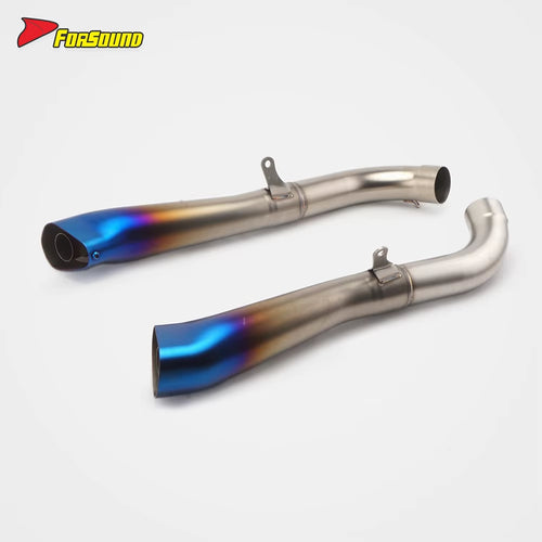 For Ducati Hypermotard 950 2019-2025 Stainless Steel Motorcycle Dual-Exit Exhaust Pipe End Can Torch-Style Customizable OEM ODM