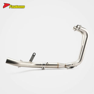Yamaha R3 Dual Sport Motorcycle Exhaust Side Exit Carbon Fiber Stainless Steel Front-Mid Section Exhaust Pipe Compatible Rear