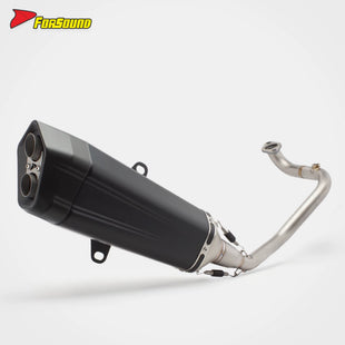 Pyramid Full Exhaust Yamaha Cygnus-X 4Th Gen 180 2015-2025 Sport Scooter Complete System Stainless Steel Deep Mellow Sound OEM