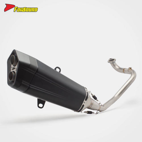 Pyramid Full Exhaust Yamaha Cygnus-X 4Th Gen 180 2015-2025 Sport Scooter Complete System Stainless Steel Deep Mellow Sound OEM