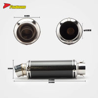 Stainless Steel Carbon Fiber 60Mm Yoshimura Exhaust Pipe for Universal Motorcycles Escapes Yoshimura Carbono