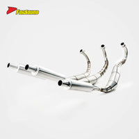 New FORSOUND KAWASAKI KH250 Retro Motorcycle 3-Into-3 Stainless Steel Exhaust System High Temp Corrosion Resistance Full Sound
