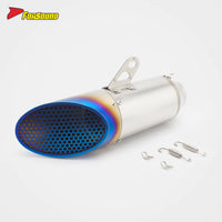 Stainless Steel 51Mm Honeycomb End Can Exhaust Pipe Universal Motorcycle Pipe