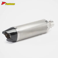 Stainless Steel Carbon Fiber 51Mm End Can Exhaust Pipe for Universal Motorcycle Pipe