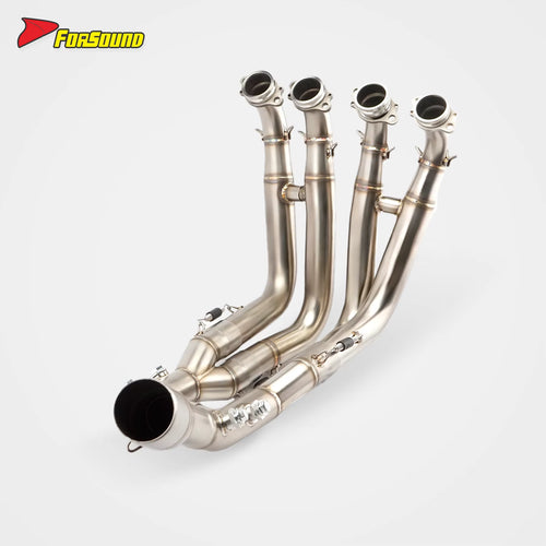 Forsound for S1000RR/S1000R 2010 Carbon Fiber Stainless Steel Exhaust Pipe New Compatible Retrofit/Upgrade Rear Front-Mid