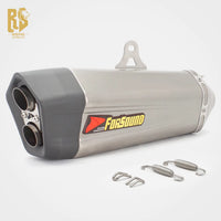 Stainless Steel Carbon Fiber 51Mm Pyramid End Can Exhaust Pipe Universal Motorcycle Pipe