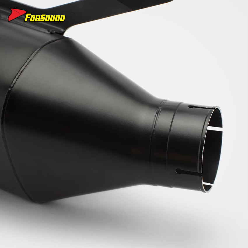 Forsound New S1000RR 2010-2020 Puppy Pro Style Full Carbon Fiber Stainless Steel Dual Sport Exhaust System Throat Track
