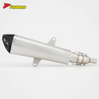 For ADV 350 Extended Slanted Hexagonal Mid-Rear Section Stainless Steel Exhaust Deep Sport Note 2024-2025 Model FORSOUND