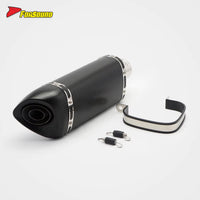 Universal 51Mm Diameter K11-Style Slip-On Exhaust Carbon Fiber Tail Tip Improved Power Response Street Commute/Sport Riding OEM
