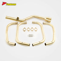 Brass Front and Middle Section Exhaust Pipe for Zephyr 400 ODM&OEM