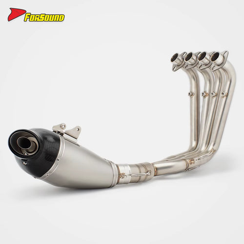 For QJMOTOR 600GS-3B Fit 2020-2025 Stainless Steel Motorcycle Full Bottom-Exit Exhaust System Four-Cylinder Specific Exhaust OEM