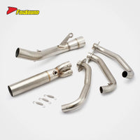 FORSOUND 675 R1-Style Heat Shield Aftermarket Stainless Steel Carbon Fiber Full Exhaust AK Model Direct Bolt-On Installation