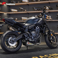 ท่อคอท่อไอเสีย Yamaha MT07 ขนาด 51 มม. / ท่อไอเสีย Yamaha MT09 ทั้งระบบ ปี 2013-2025 คาร์บอน SS รถจักรยานยนต์ ODM&OEM กำหนดเอง TI