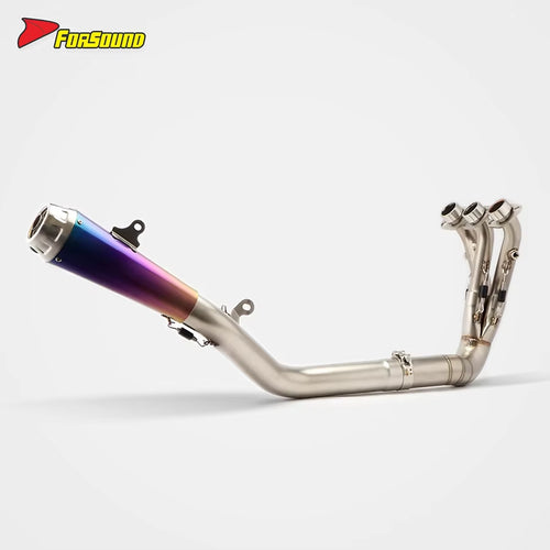 For Zontes 703RR Full Side-Exit Motorcycle Exhaust System Oxygen Sensor Support Pattern Customization Escape Zontes 703Rr OEM