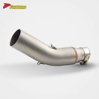 For HAOJUE SUZUKI GSX250R Stainless Steel 60Mm Caliber Motorcycle Mid-Section Exhaust Compatible with Original Front Section