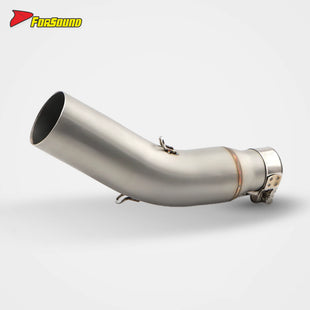 สำหรับท่อไอเสีย HAOJUE SUZUKI GSX250R สเตนเลสสตีล ขนาด 60 มม. ส่วนกลางที่เข้ากันได้กับส่วนหน้าเดิม