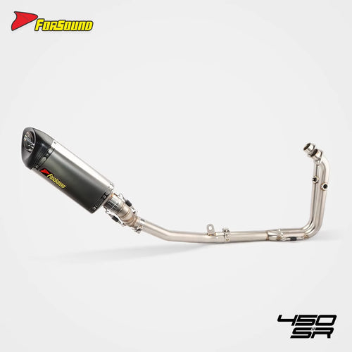 Matte K11 Full Exhaust Pipe for Motorcycle for CFMOTO 450SR NK Stainless Steel Carbon Fiber New Condition