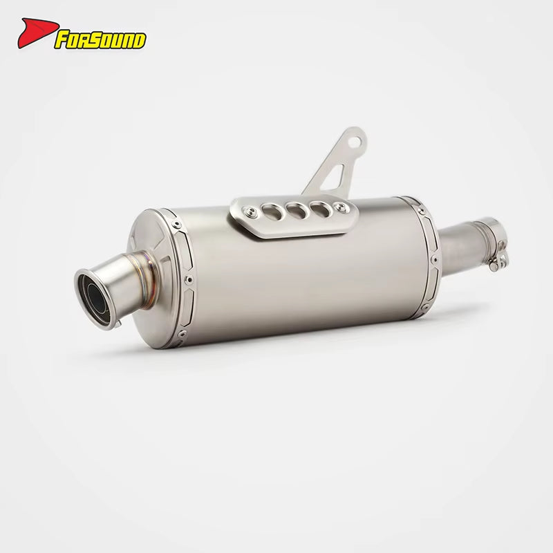 For CFMOTO 450Mt Stainless Steel Cat-Back Exhaust System OEM Fitment 2023-2025 Motorcycle Assembly Noise Cancellation OEM&DOM
