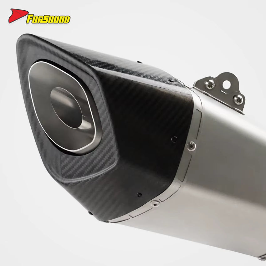New Condition Matte Texture Stainless Steel Motorcycle Full System Exhaust Pipe for KAWASAKI ZX-6R ZX-4R Supersport Motorcycle