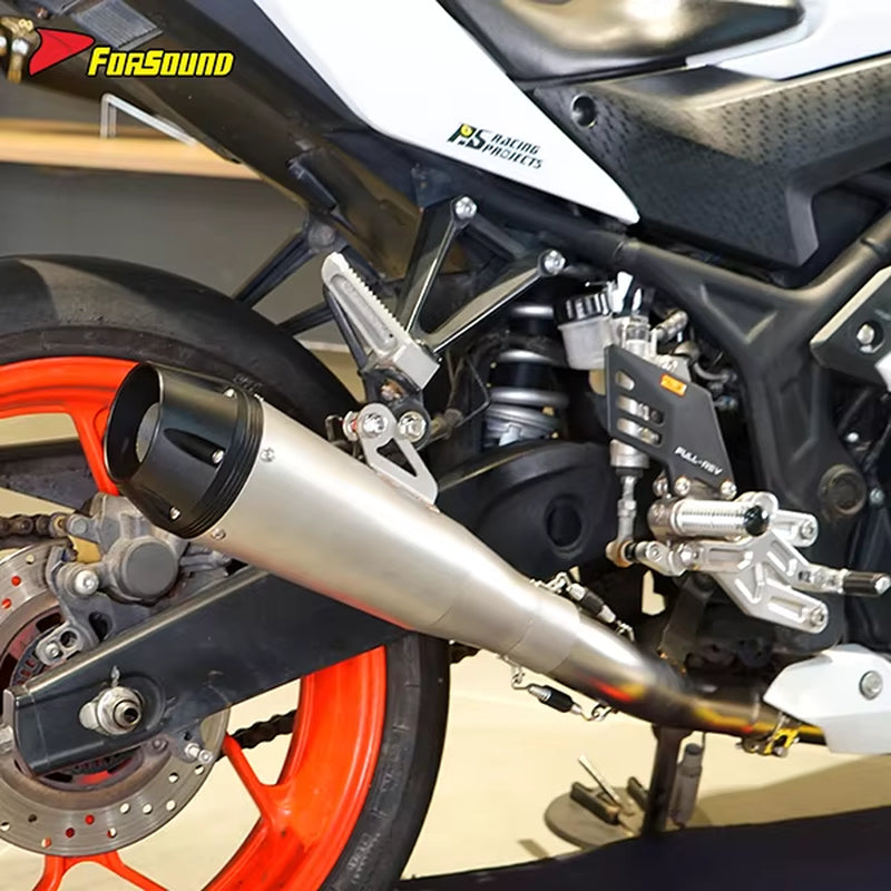 Stainless Steel 51Mm Exhaust Full Motorcycle Exhaust System for Yamaha R3 Exhaust ODM&OEM