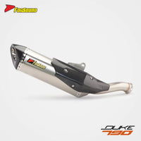 New Stainless Steel Hexagonal Carbon Spray Exhaust Pipe for KTM 790 Duke 890 Motorcycles