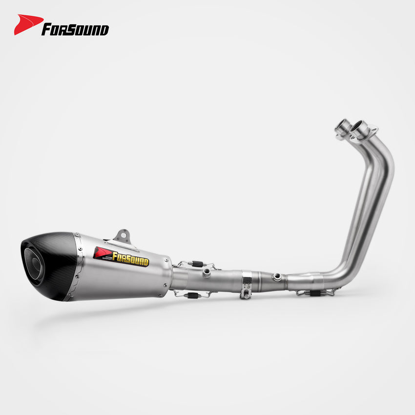 FORSOUND ท่อไอเสีย Yamaha MT07 ออกใต้ท้อง Alpha Full System สแตนเลส รุ่นปี 2014-2026 รองรับ O2 Sensor
