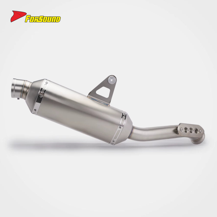 FORSOUND Cf Moto 800Mt Motorcycle Exhaust Mid-Tail Integrated Stainless Steel Exhaust 2022-2025 Adventure Sporty Deep Sound