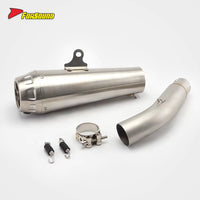 Exquisite Heat Resistant Modified Motorcycle Custom Parts Silvery White Mid-Tail Integrated Exhaust Pipe for HONDA CM500 2025