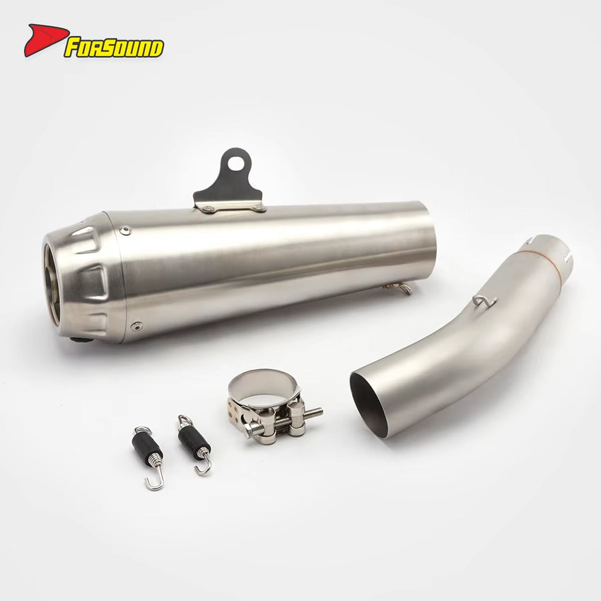 Exquisite Heat Resistant Modified Motorcycle Custom Parts Silvery White Mid-Tail Integrated Exhaust Pipe for HONDA CM500 2025