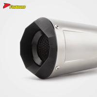 New Condition 51Mm/60Mm Universal Motorcycle Exhaust Muffler with DB Killer Race-Inspired Sound for ZX-4R ZX-6R MT09 MT03