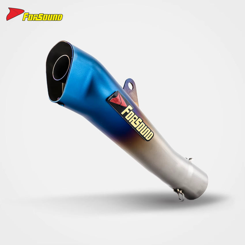 Universal Exhaust 51Mm Modified Stainless Steel Motorcycle Exhaust Pipe Torch Tail for MT09 Z900 CBR R6 Race 600 450SR Models