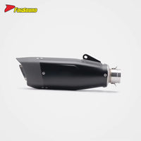 New FORSOUND Trident660 2020-2025 Dual Sport Black Stainless Steel Full Exhaust Pipe Carbon Fiber Rear Exhaust Right Side OEM