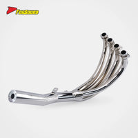 New FORSOUND KAWASAKI Z900RS Fit 17-25 Handcrafted Bent Cast Iron Full Plated One-Piece Short Pipe Retro Exhaust Silver Power