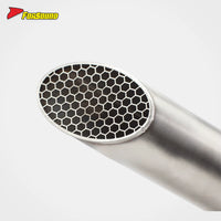 New 2013 for S1000Rr Slip Stainless Steel Mid-Rear Integrated Straight-Through Exhaust Unobstructed High Flow Track Racing