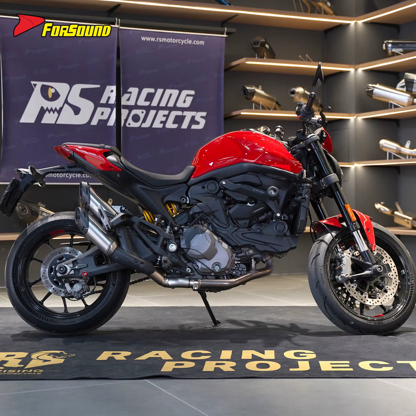 Ducati Monster 950 Titanium Alloy Mid-Pipe Exhaust 2021-Present Performance Grade New FORSOUND Lightweight Design OEM
