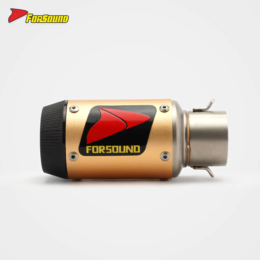 Stainless Steel Carbon Fiber 51Mm Mini GP End Can Exhaust Pipe Universal Motorcycle Pipe