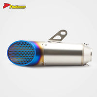 Stainless Steel 51Mm Honeycomb End Can Exhaust Pipe Universal Motorcycle Pipe