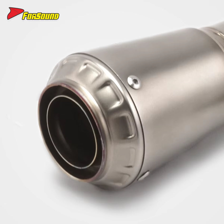 60Mm Stainless Steel Universal Motorcycle Mid-Tail Integrated Exhaust Pipe for BMW S1000XR(2020-2025)