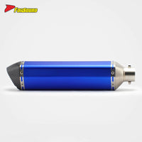 New Forsound RS Original Modified Universal Motorcycle Exhaust System Stainless Steel Standard Replacement Muffler Blue Extended