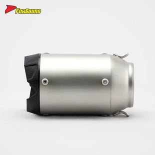 Stainless Steel 60Mm AR Embossed Exhaust End Can for Universal Motorcycle 60Mm Pipe